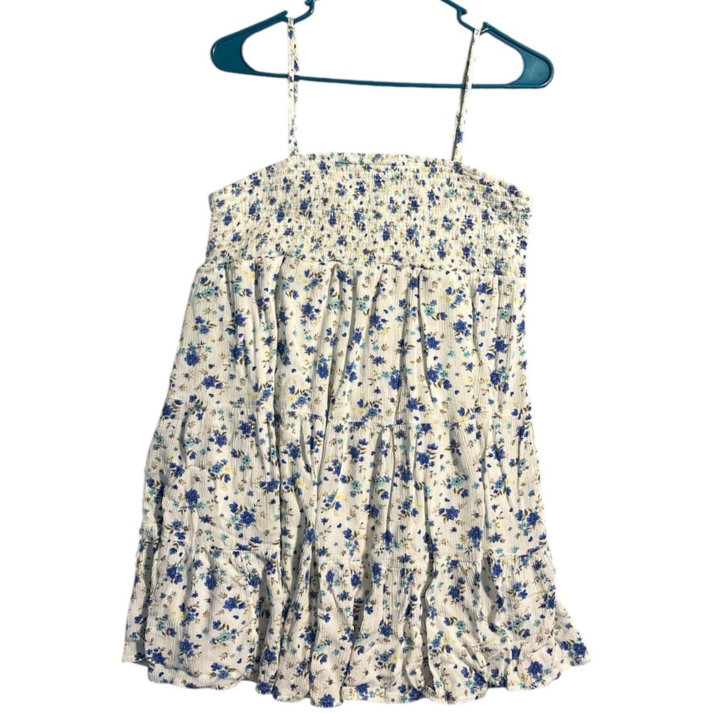 No Boundaries Blue and White Floral Dress